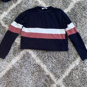 Long sleeve striped top